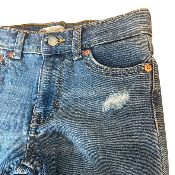 Levis Low Pro Distressed Denim Jeans Toddler Size 4 - Picture 5 of 9